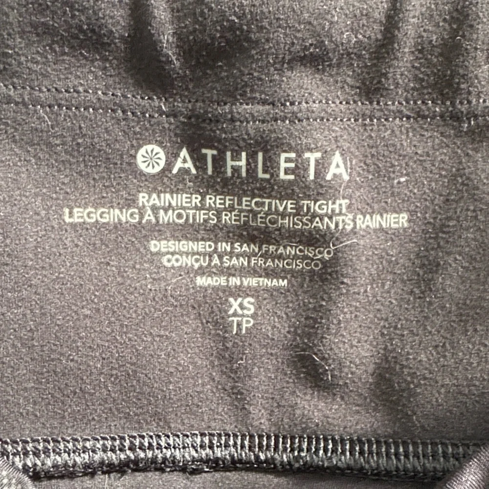 Athleta Rainier Camo Black Reflective  Leggings XS - Picture 2 of 7